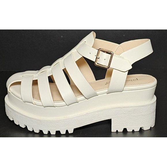PRIMADONNA COLLECTION WOMEN SANDAL Strap Platform Euro Sizes  White 00134 ECP - Picture 2 of 12